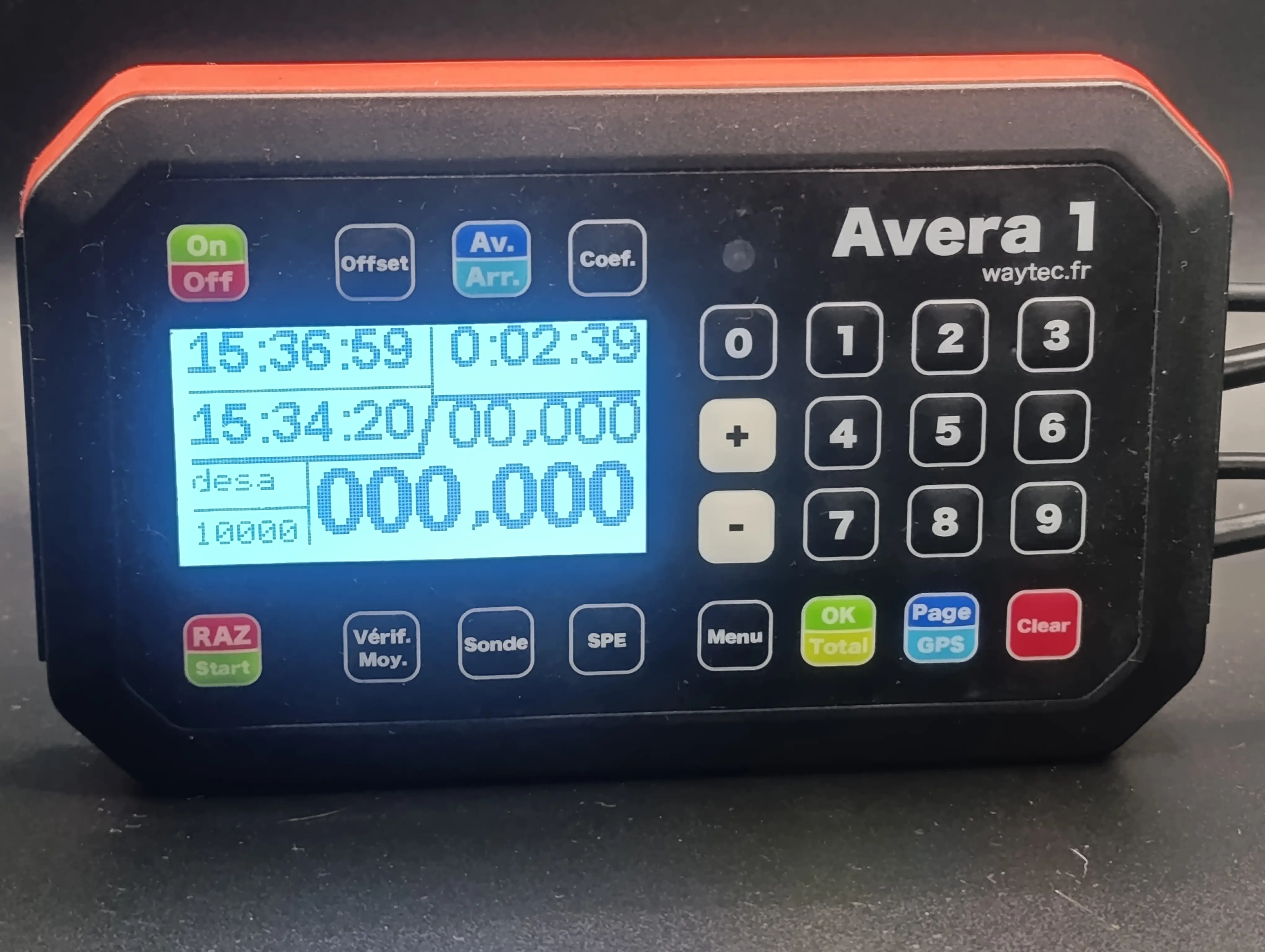 AVERA 1 — mode chronomètre